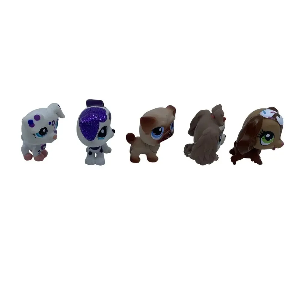 Littlest Pet Shop LPS Dog Lot of 5 Figures Mixed Breeds